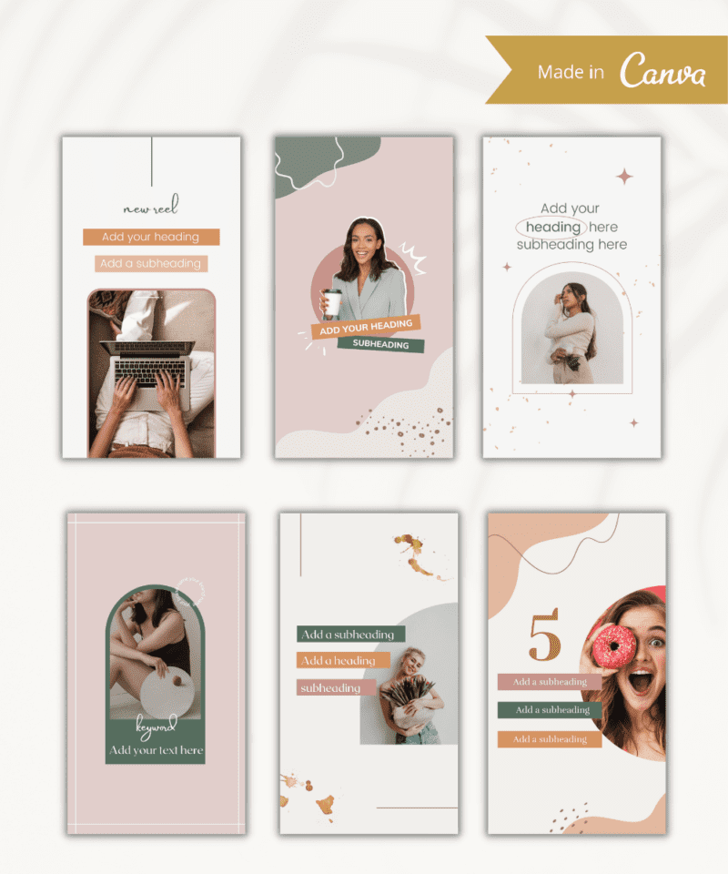 Instagram Reels Cover Canva Templates - The Charming Chic