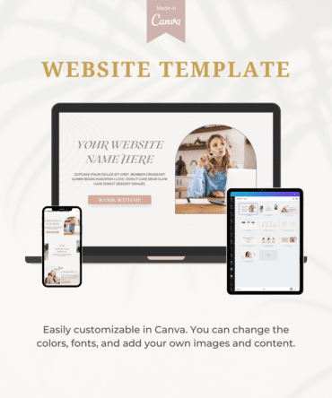 Landing page Website Canva Template