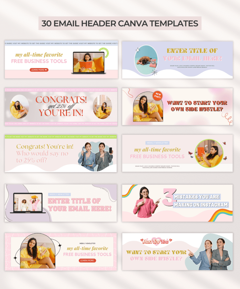 30 EMAIL HEADER CANVA TEMPLATES 3